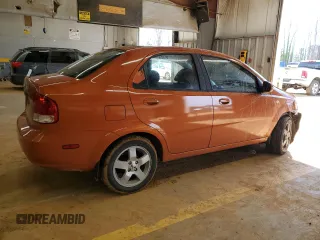 2006 Chevrolet Aveo LT with VIN KL1TG56686B562427, listed as a Copart auction lot 45393615 with 211,170 mi miles and Salvage title. Bid and sale history available at DreamBid. Image 3.