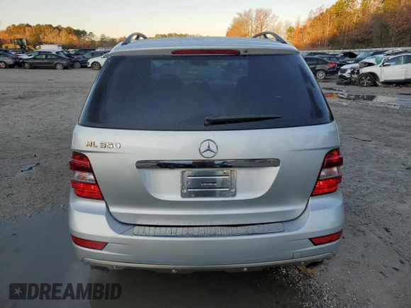2009 Mercedes-Benz M 3.5L with VIN 4JGBB56E59A526646, listed as a Copart auction lot 83773204 with 122,272 mi miles and Salvage Title. Bid and sale history available at carsss.com. Image 6.