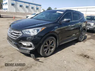 2017 Hyundai Santa Fe Ultimate with VIN 5XYZWDLA1HG494473, listed as a Copart auction lot 60875205 with 75,910 mi miles and Salvage title. Bid and sale history available at DreamBid. Image 1.