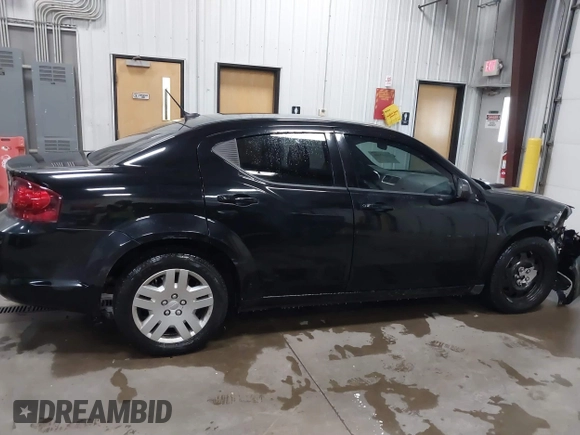 2012 Dodge Avenger SE with VIN 1C3CDZAB7CN115308, listed as a IAAI auction lot 41332696 with 84,006 mi miles and . Bid and sale history available at DreamBid. Image 13.