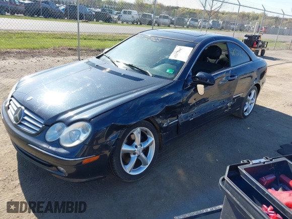 2004 Mercedes-Benz CLK 3.2L with VIN WDBTJ65J44F084713, listed as a IAAI auction lot 42072365 with 127,824 mi miles. Bid and sale history available at carsss.com. Image 17.