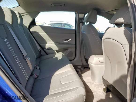 2022 Hyundai Elantra Hybrid Blue with VIN KMHLM4AJ6NU027683, listed as a Copart auction lot 47654145 with 36,048 mi miles and Salvage Title. Bid and sale history available at carsss.com. Image 10.