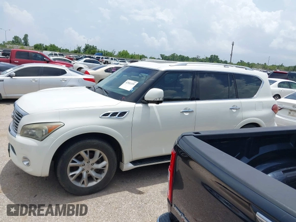 2012 Infiniti QX56 8-passenger with VIN JN8AZ2ND4C9716728, listed as a IAAI auction lot 42501339 with 216,302 mi miles and . Bid and sale history available at DreamBid. Image 14.