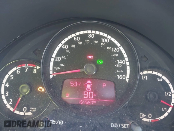 2013 Volkswagen Beetle Entry with VIN 3VWFP7AT8DM624961, listed as a IAAI auction lot 41772386 with 154,597 mi miles and . Bid and sale history available at DreamBid. Image 7.