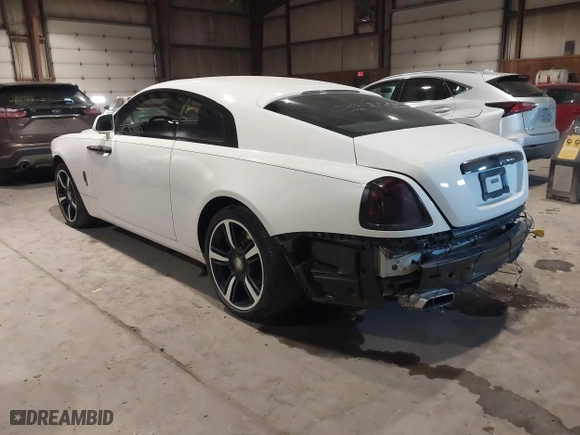 2014 Rolls-Royce Wraith with VIN SCA665C59EUX84389, listed as a IAAI auction lot 41413368 with 57,951 mi miles. Bid and sale history available at carsss.com. Image 3.