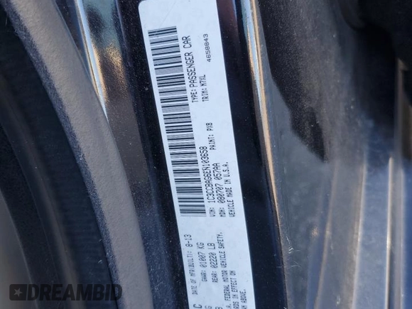 2014 Chrysler 200 LX with VIN 1C3CCBAG6EN103658, listed as a Copart auction lot 87053294 with 104,933 mi miles and Salvage Title. Bid and sale history available at carsss.com. Image 12.