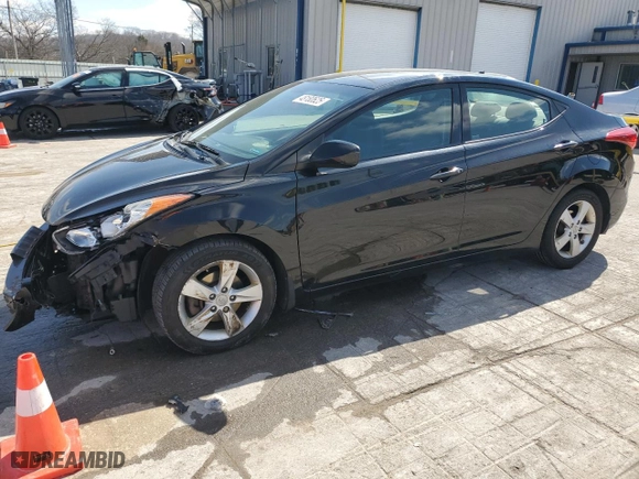 2013 Hyundai Elantra Limited with VIN 5NPDH4AE0DH426324, listed as a Copart auction lot 48180625 with 118,633 mi miles and Salvage Title. Bid and sale history available at carsss.com. Image 1.