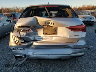2019 Audi Q3 Premium with VIN WA1AECF30K1076852, listed as a Copart auction lot 79166024 with 47,802 mi miles and Salvage Title. Bid and sale history available at carsss.com. Image 6.