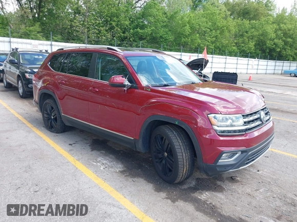 2018 Volkswagen Atlas SEL with VIN 1V2MR2CA3JC569544, listed as a IAAI auction lot 42271392 with 123,960 mi miles and . Bid and sale history available at DreamBid. Image 1.