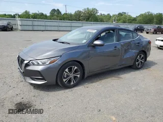 2021 Nissan Sentra SV with VIN 3N1AB8CV2MY288803, listed as a Copart auction lot 53004905 with 30,691 mi miles and Salvage Title. Bid and sale history available at DreamBid. Image 1.