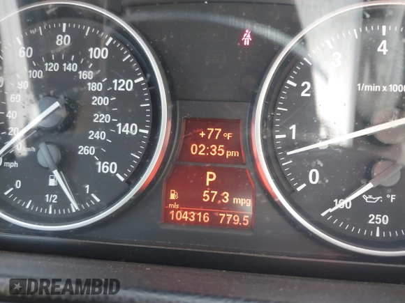 2011 BMW 3 Series 328i with VIN WBADW7C58BE726515, listed as a IAAI auction lot 42077827 with 104,316 mi miles and . Bid and sale history available at DreamBid. Image 14.