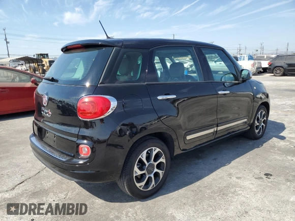2014 FIAT 500L Lounge with VIN ZFBCFACH9EZ004878, listed as a Copart auction lot 75235434 with 56,789 mi miles and Clean Title. Bid and sale history available at carsss.com. Image 3.