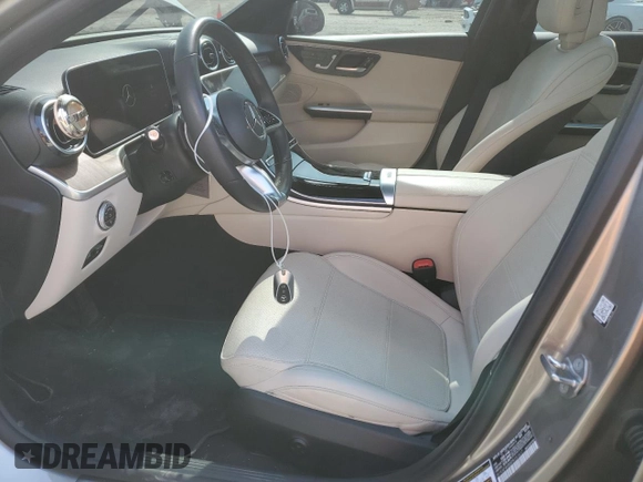 2023 Mercedes-Benz C 300 with VIN W1KAF4HBXPR151617, listed as a Copart auction lot 47285225 with 32,952 mi miles and Salvage Title. Bid and sale history available at DreamBid. Image 7.