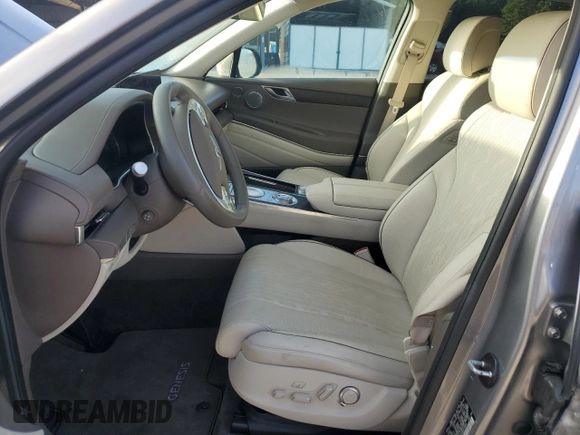 2022 Genesis GV80 Advanced Plus with VIN KMUHCESC3NU075805, listed as a Copart auction lot 64077985 with 29,544 mi miles and Salvage title. Bid and sale history available at DreamBid. Image 7.
