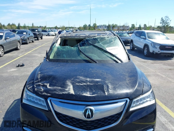 2016 Acura MDX w/Tech with VIN 5FRYD3H4XGB011596, listed as a IAAI auction lot 41692631 with 43,615 mi miles. Bid and sale history available at carsss.com. Image 6.
