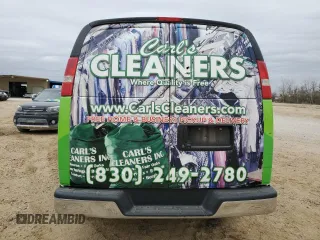 2018 Chevrolet Express Cargo Van with VIN 1GCWGAFG9J1906904, listed as a Copart auction lot 47109625 with 146,396 mi miles and Clean Title. Bid and sale history available at carsss.com. Image 6.