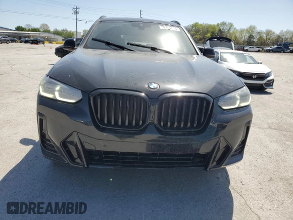 2023 BMW X3 sDrive30i with VIN 5UX43DP05P9P87523, listed as a Copart auction lot 52484675 with 24,834 mi miles and Salvage Title. Bid and sale history available at DreamBid. Image 5.