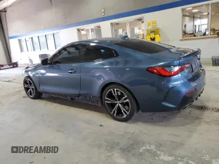 2021 BMW 4 Series M440i xDrive with VIN WBA13AR02MCF24680, listed as a Copart auction lot 43516895 with 48,195 mi miles and Salvage Title. Bid and sale history available at DreamBid. Image 2.