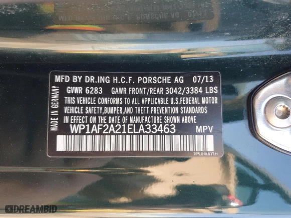 2014 Porsche Cayenne Diesel with VIN WP1AF2A21ELA33463, listed as a Copart auction lot 52605355 with 192,342 mi miles and Clean Title. Bid and sale history available at carsss.com. Image 13.