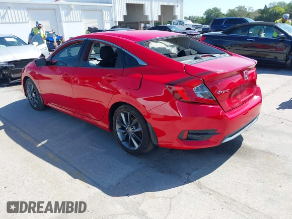 2019 Honda Civic Sedan LX with VIN 2HGFC2F69KH550645, listed as a IAAI auction lot 42043492 with 110,643 mi miles. Bid and sale history available at carsss.com. Image 3.