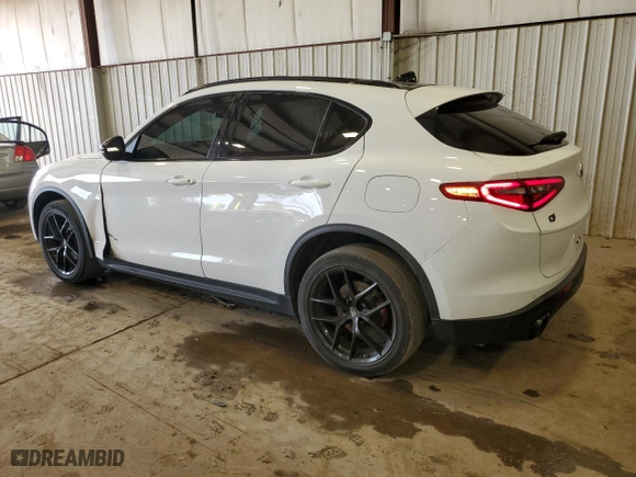 2019 Alfa Romeo Stelvio Ti Sport with VIN ZASPAKBN2K7C43312, listed as a Copart auction lot 49851515 with 66,732 mi miles and Salvage Title. Bid and sale history available at carsss.com. Image 2.