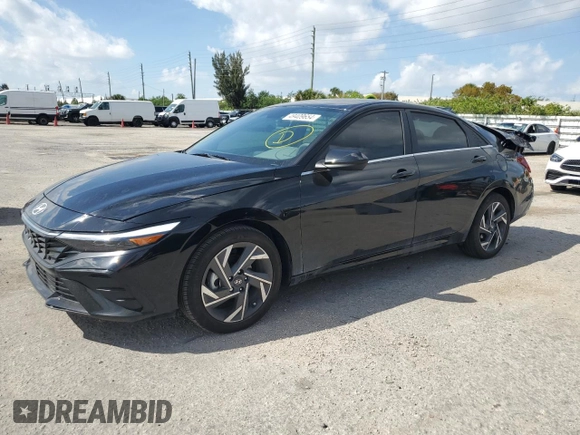 2024 Hyundai Elantra SEL with VIN KMHLS4DG7RU641279, listed as a Copart auction lot 49409654 with 1,473 mi miles and Non Repairable. Bid and sale history available at carsss.com. Image 1.