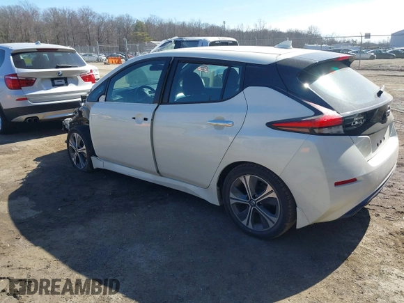 2021 Nissan LEAF SV with VIN 1N4AZ1CV8MC556168, listed as a IAAI auction lot 41758095 with 16,631 mi miles and . Bid and sale history available at DreamBid. Image 3.