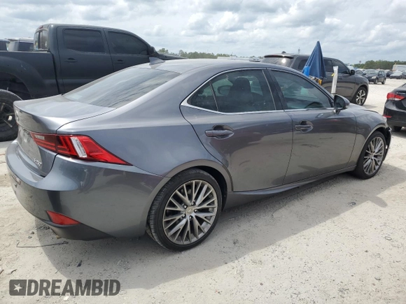 2014 Lexus IS 250 with VIN JTHBF1D20E5005622, listed as a Copart auction lot 54598975 with 107,547 mi miles and Salvage Title. Bid and sale history available at carsss.com. Image 3.