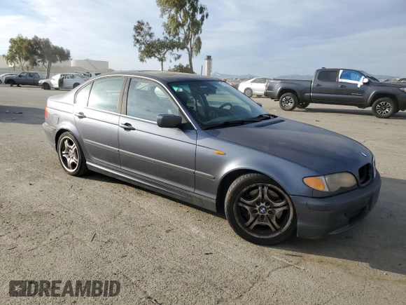 2002 BMW 3 Series 330i with VIN WBAEV53402KM20672, listed as a Copart auction lot 47172975 with 129,657 mi miles and Clean Title. Bid and sale history available at carsss.com. Image 4.