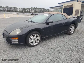 2001 Mitsubishi Eclipse GT with VIN 4A3AE85H31E023387, listed as a Copart auction lot 44310745 with 117,074 mi miles and Clean Title. Bid and sale history available at carsss.com. Image 1.