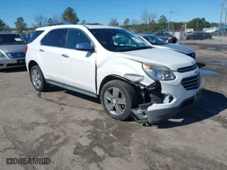 2016 Chevrolet Equinox LTZ with VIN 2GNALDEK8G1128022, listed as a IAAI auction lot 41843786 with 123,538 mi miles. Bid and sale history available at carsss.com. Image 1.