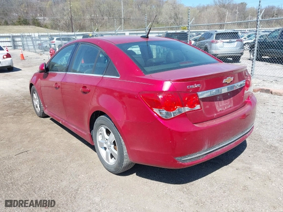 2011 Chevrolet Cruze LT w/2LT with VIN 1G1PG5S90B7228067, listed as a IAAI auction lot 41971698 with 190,123 mi miles. Bid and sale history available at carsss.com. Image 3.