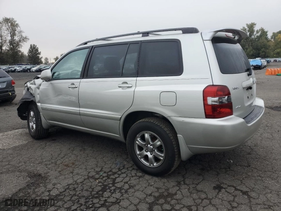 2007 Toyota Highlander with VIN JTEHD21A770047901, listed as a Copart auction lot 76040194 with 126,226 mi miles and Salvage Title. Bid and sale history available at carsss.com. Image 2.