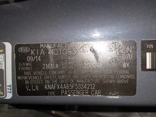 2015 Kia Forte LX with VIN KNAFX4A65F5334212, listed as a IAAI auction lot 42129391 with 150,864 mi miles. Bid and sale history available at carsss.com. Image 9.