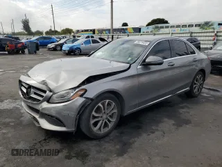 2016 Mercedes-Benz C 300 with VIN 55SWF4JB2GU133109, listed as a Copart auction lot 89374455 with 124,020 mi miles and Salvage title. Bid and sale history available at DreamBid. Image 1.