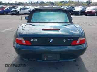 2000 BMW Z3 2.5L with VIN WBACH934XYLF89755, listed as a IAAI auction lot 41957754 with 59,727 mi miles. Bid and sale history available at carsss.com. Image 16.