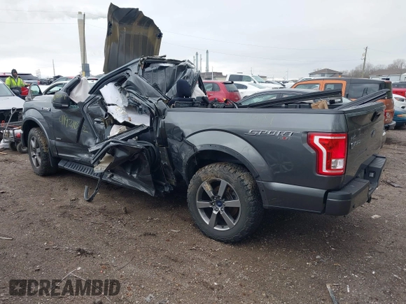 2017 Ford F-150 XL with VIN 1FTEW1EG0HFB78127, listed as a IAAI auction lot 41921032 with Not Provided miles. Bid and sale history available at carsss.com. Image 3.