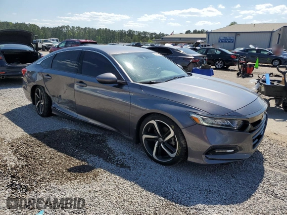 2019 Honda Accord Sport with VIN 1HGCV1F31KA080588, listed as a Copart auction lot 52053795 with 137,268 mi miles and Salvage Title. Bid and sale history available at DreamBid. Image 4.