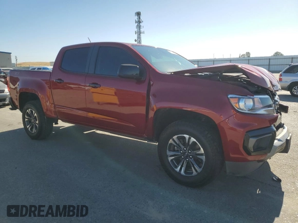 2021 Chevrolet Colorado 2WD Z71 with VIN 1GCGSDEN6M1123578, listed as a Copart auction lot 58179025 with 71,664 mi miles and Salvage title. Bid and sale history available at DreamBid. Image 4.