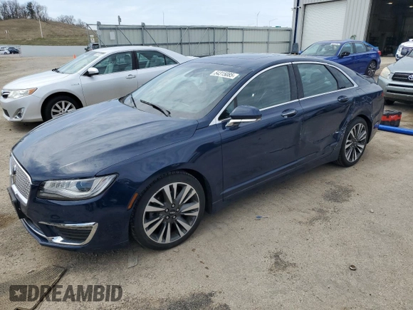 2018 Lincoln MKZ Reserve with VIN 3LN6L5F90JR625449, listed as a Copart auction lot 54315085 with 58,433 mi miles and Clean title. Bid and sale history available at DreamBid. Image 1.
