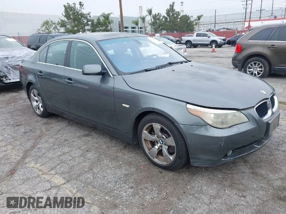 2006 BMW 5 Series 525i with VIN WBANE53566CK82421, listed as a IAAI auction lot 41729917 with 94,666 mi miles and . Bid and sale history available at carsss.com. Image 1.