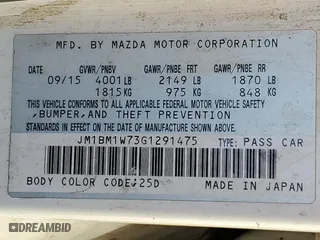 2016 Mazda Mazda3 i Touring with VIN JM1BM1W73G1291475, listed as a Copart auction lot 45590995 with 252,770 mi miles and Salvage Title. Bid and sale history available at carsss.com. Image 13.