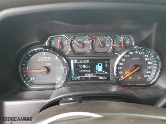 2015 Chevrolet Silverado 1500 LTZ with VIN 3GCUKSEJ5FG363665, listed as a Copart auction lot 86437574 with 122,824 mi miles and Salvage Title. Bid and sale history available at carsss.com. Image 9.