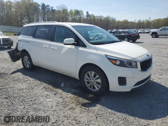 2017 Kia Sedona LX with VIN KNDMB5C14H6237144, listed as a Copart auction lot 51140465 with 128,356 mi miles and Salvage Title. Bid and sale history available at carsss.com. Image 4.