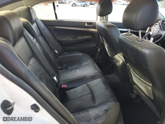 2011 Infiniti G25 Sedan Journey with VIN JN1DV6AP2BM831418, listed as a Copart auction lot 50463335 with 0 mi miles and Salvage Title. Bid and sale history available at carsss.com. Image 10.