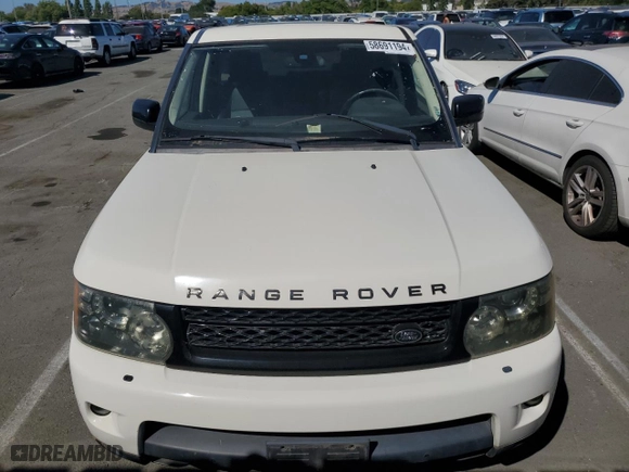 2010 Land Rover Range Rover Sport HSE with VIN SALSF2D43AA223329, listed as a Copart auction lot 58691194 with 154,977 mi miles and Clean Title. Bid and sale history available at carsss.com. Image 5.
