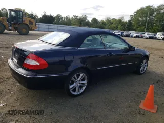 2007 Mercedes-Benz CLK 350 with VIN WDBTK56F17T080027, listed as a Copart auction lot 69642094 with 103,379 mi miles and Salvage Title. Bid and sale history available at DreamBid. Image 3.