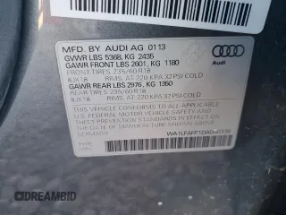 2013 Audi Q5 Premium Plus with VIN WA1LFAFP1DA060336, listed as a Copart auction lot 49486715 with 137,324 mi miles and Clean title. Bid and sale history available at DreamBid. Image 13.