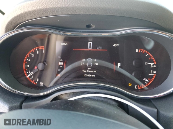 2016 Dodge Durango Limited with VIN 1C4RDHDG0GC467039, listed as a Copart auction lot 52102555 with 105,936 mi miles and Salvage title. Bid and sale history available at DreamBid. Image 9.