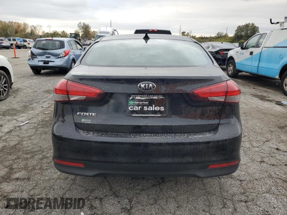 2017 Kia Forte LX with VIN 3KPFL4A79HE126588, listed as a Copart auction lot 77994024 with 82,033 mi miles and Salvage Title. Bid and sale history available at carsss.com. Image 6.